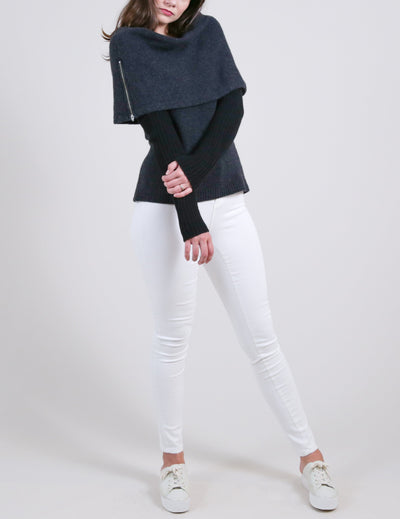 Eco Stole Sweater with Arm Warmer