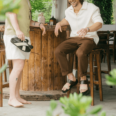 Men's Brown & Tan Cinturini Sandal