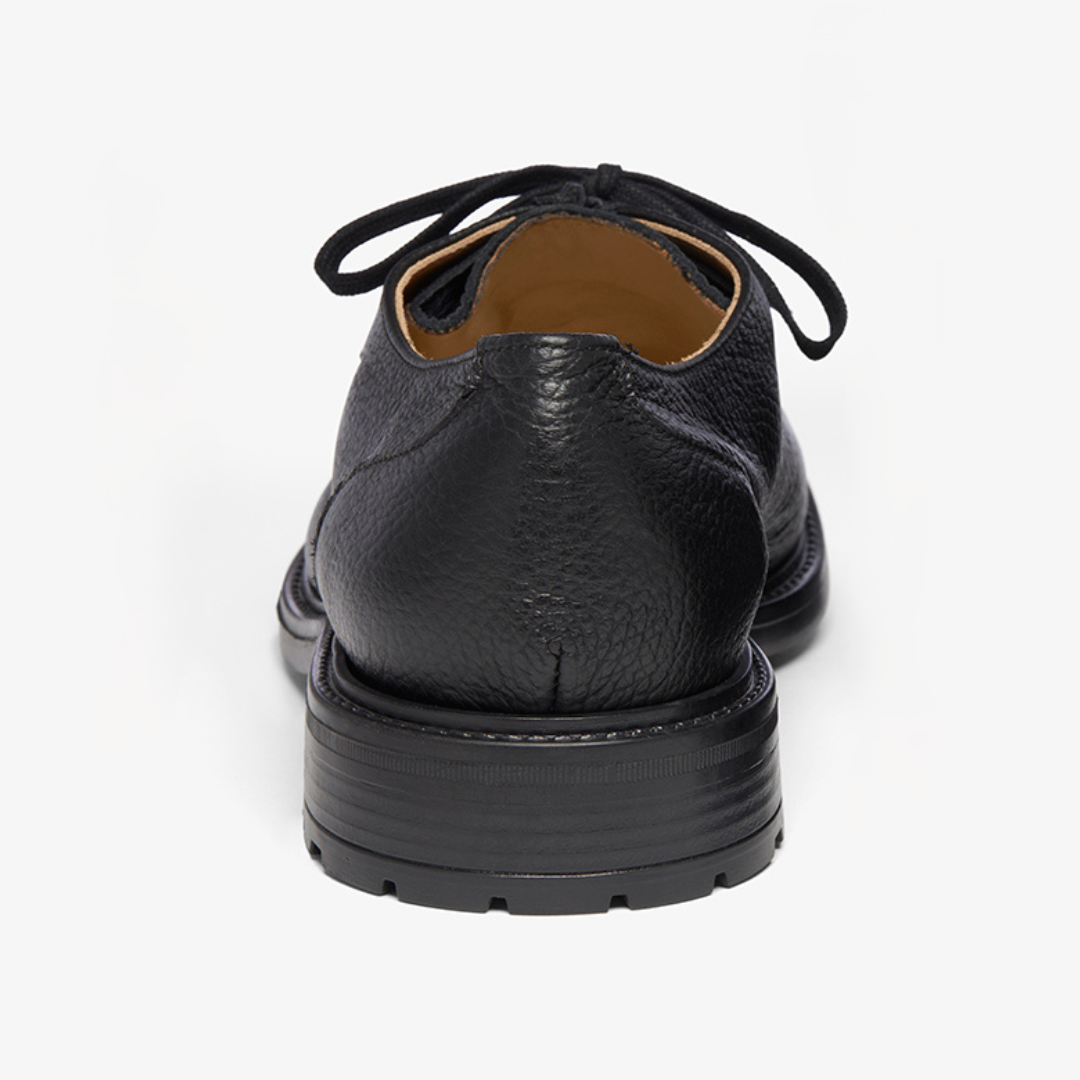 Men's Black Pebbled Leather Tuscan Moc Boot