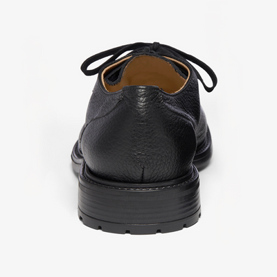 Men's Black Pebbled Leather Tuscan Moc Boot