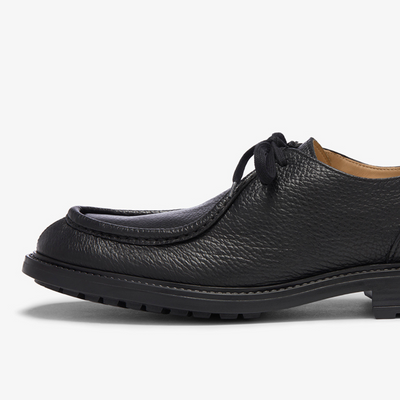 Men's Black Pebbled Leather Tuscan Moc Boot