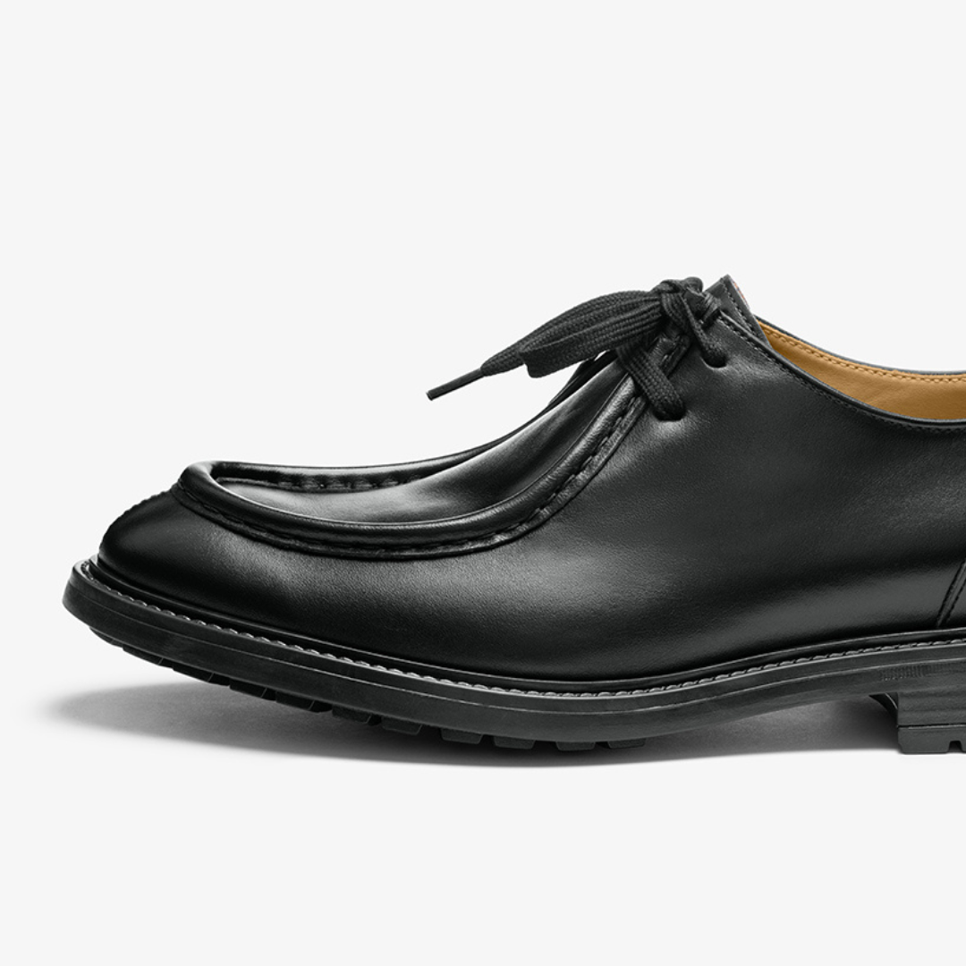 Men's Black Leather Tuscan Moc Boot