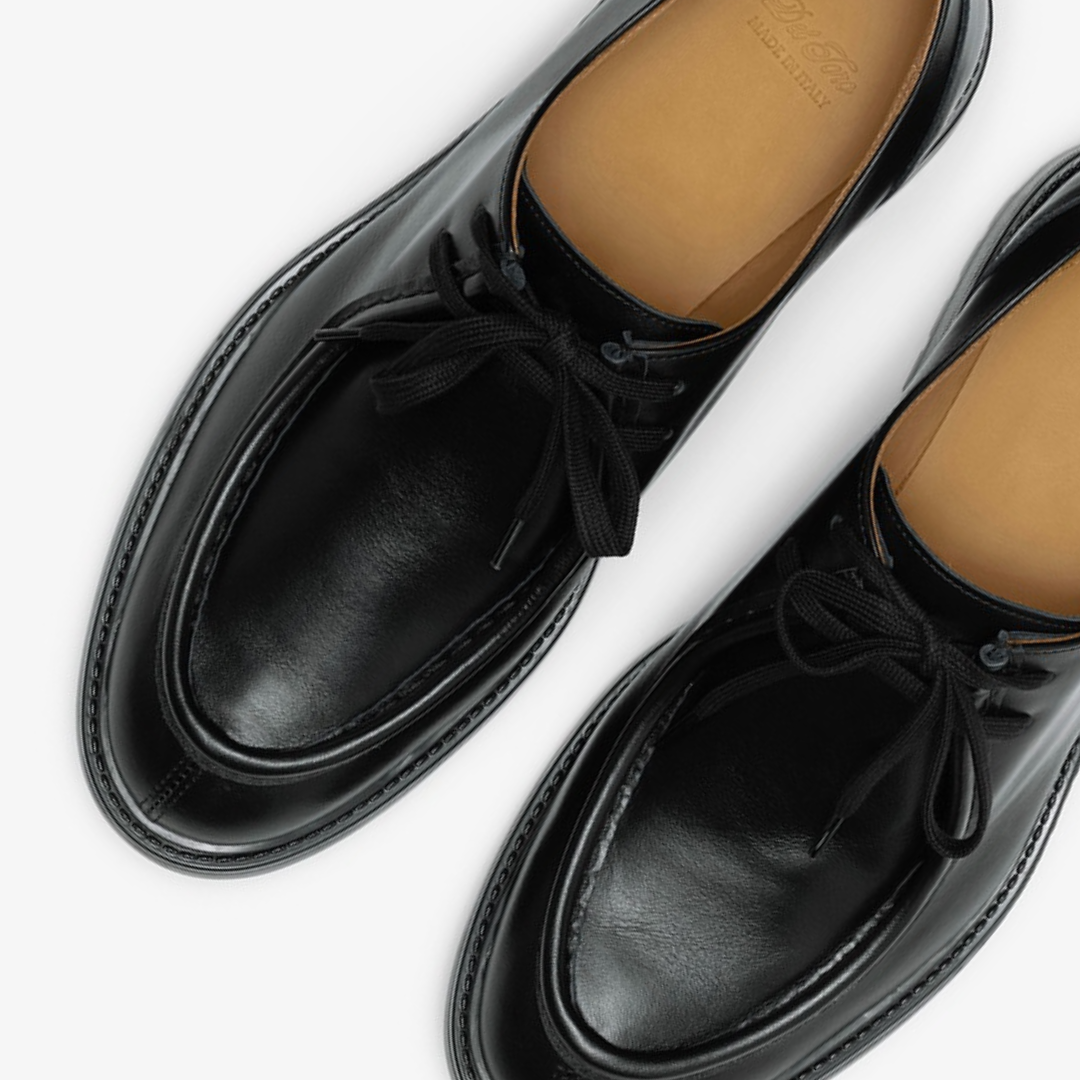 Men's Black Leather Tuscan Moc Boot