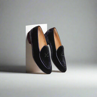 Men's Black Velvet Milano Loafer