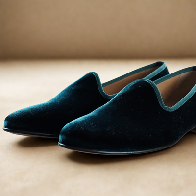 Men's Green Velvet Slipper II