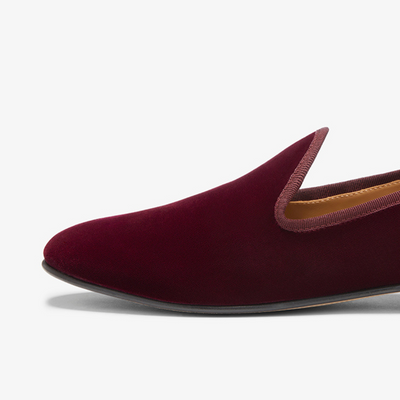 Men's Oxblood Velvet Slipper II