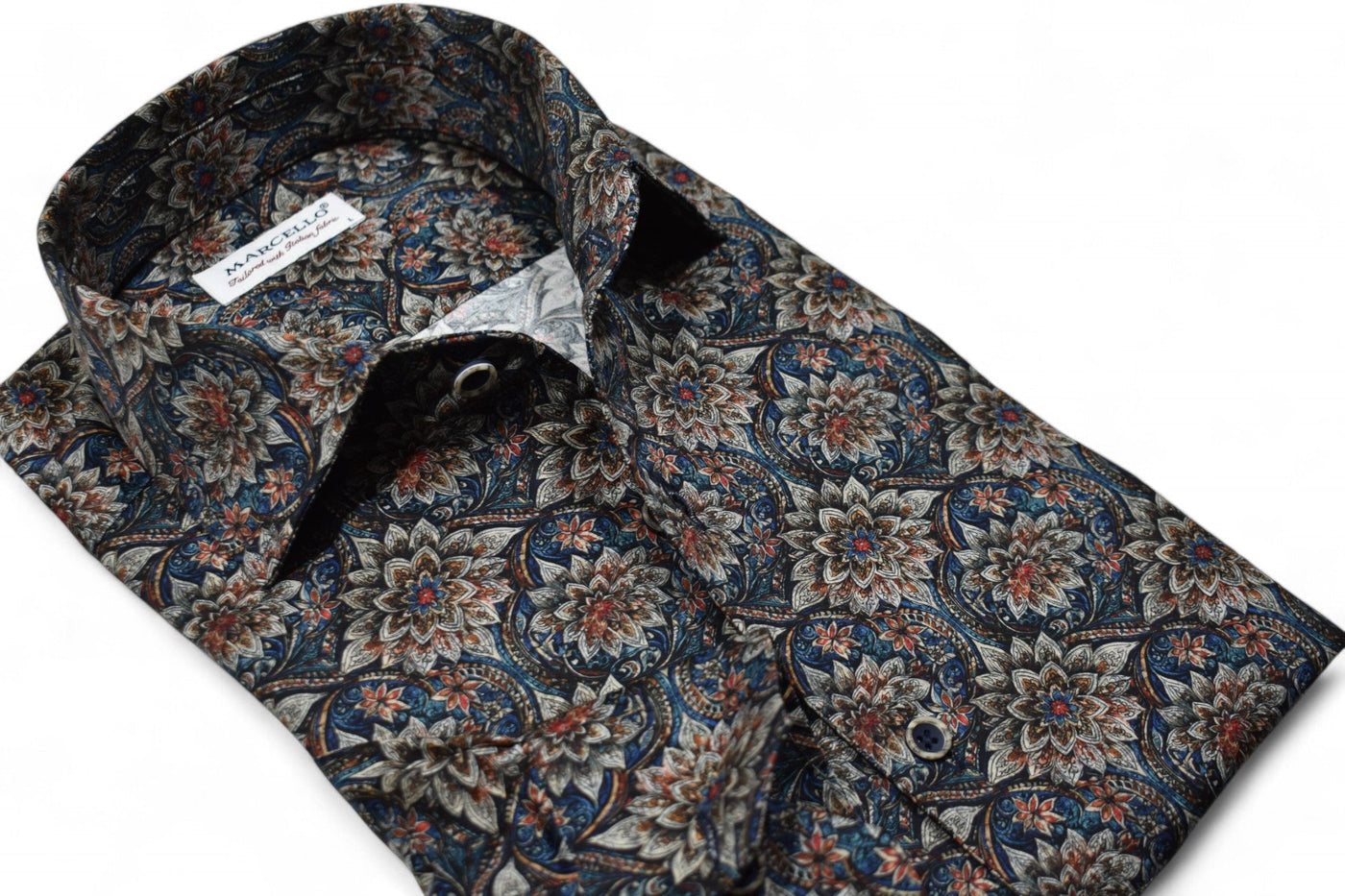 Experience luxurious comfort and beauty with the Marcello FloraBurst Roll Collar.