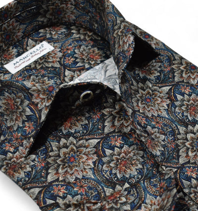 Experience luxurious comfort and beauty with the Marcello FloraBurst Roll Collar.