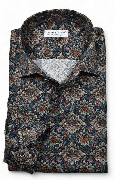Experience luxurious comfort and beauty with the Marcello FloraBurst Roll Collar.