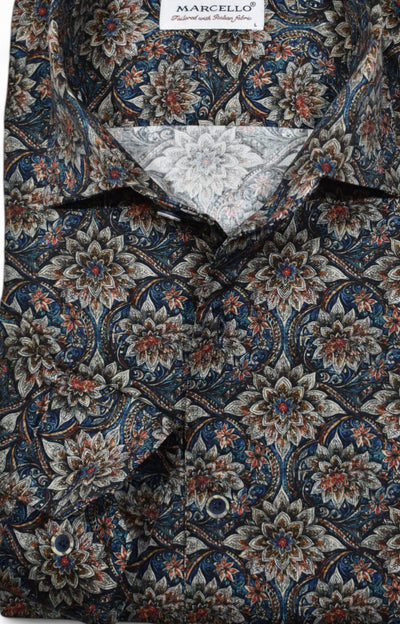 Experience luxurious comfort and beauty with the Marcello FloraBurst Roll Collar.