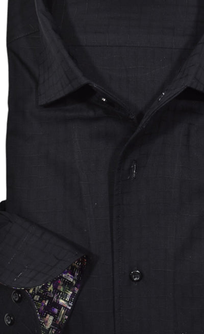Elevate your wardrobe with the Marcello Barney Black Sport Shirt.