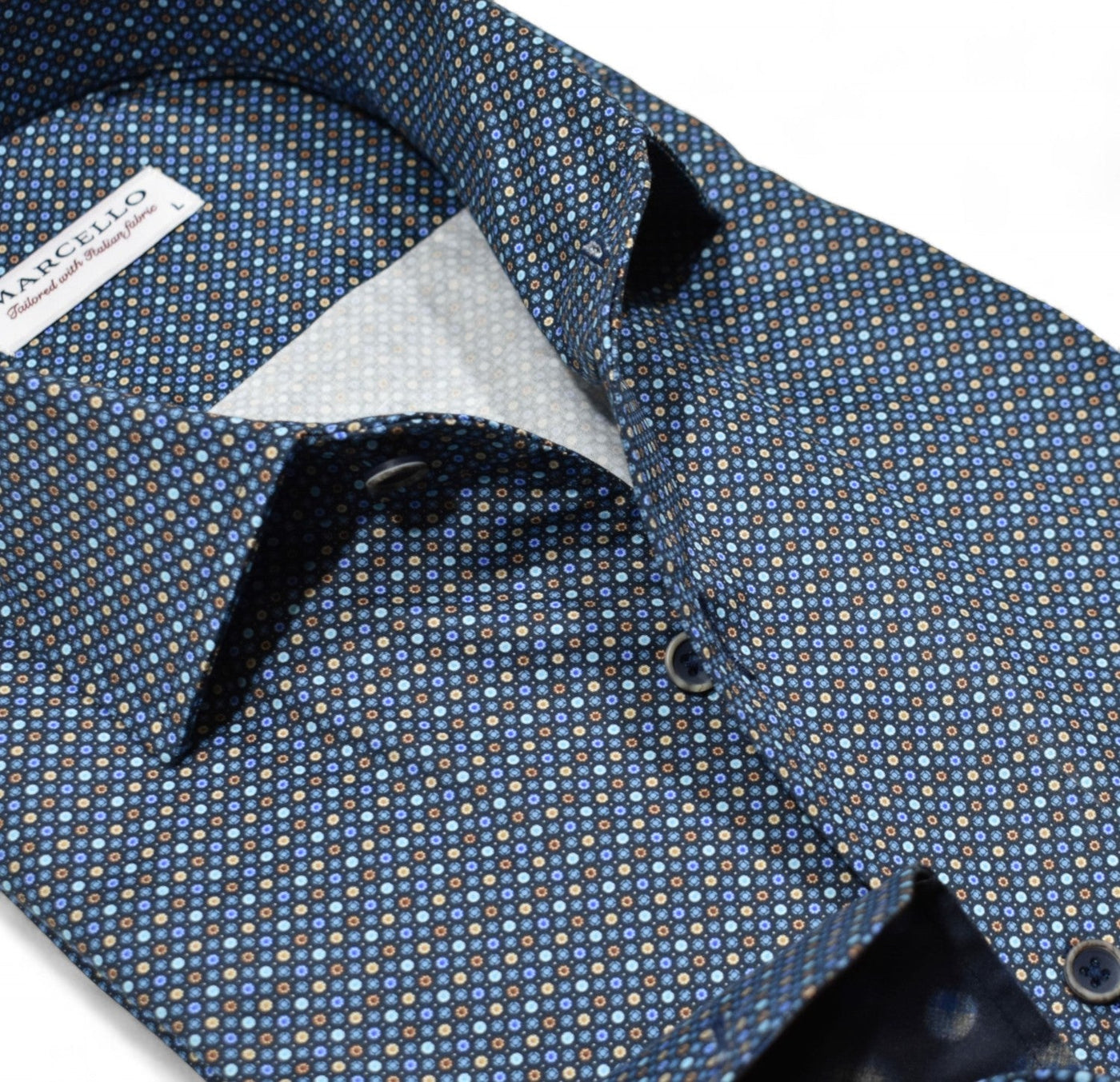 The Marcello Ringley Indigo Roll Collar is a versatile and stylish shirt that elevates any outfit.