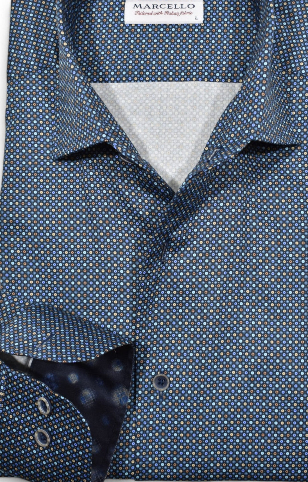 The Marcello Ringley Indigo Roll Collar is a versatile and stylish shirt that elevates any outfit