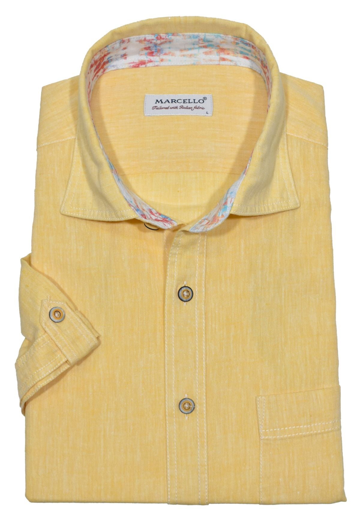 W831S Yellow Cotton Linen