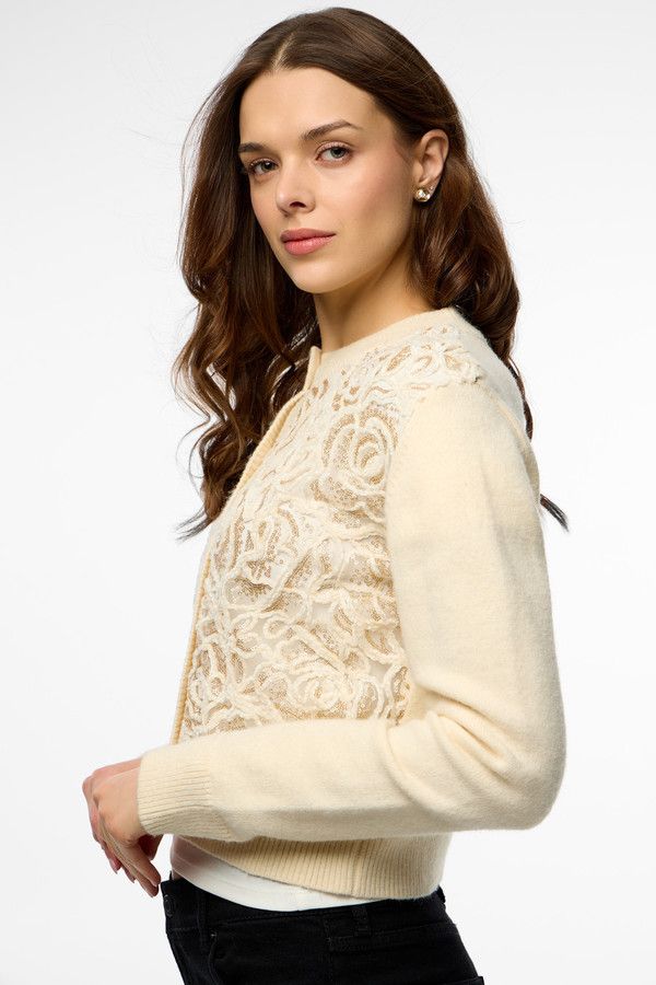 Floral Sketch Lace Cardigan