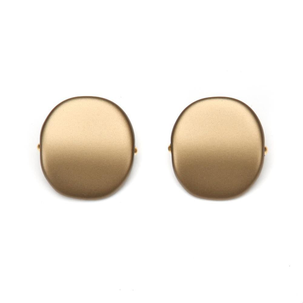 Alchemy Riverstone Resin Clip Earring Brass