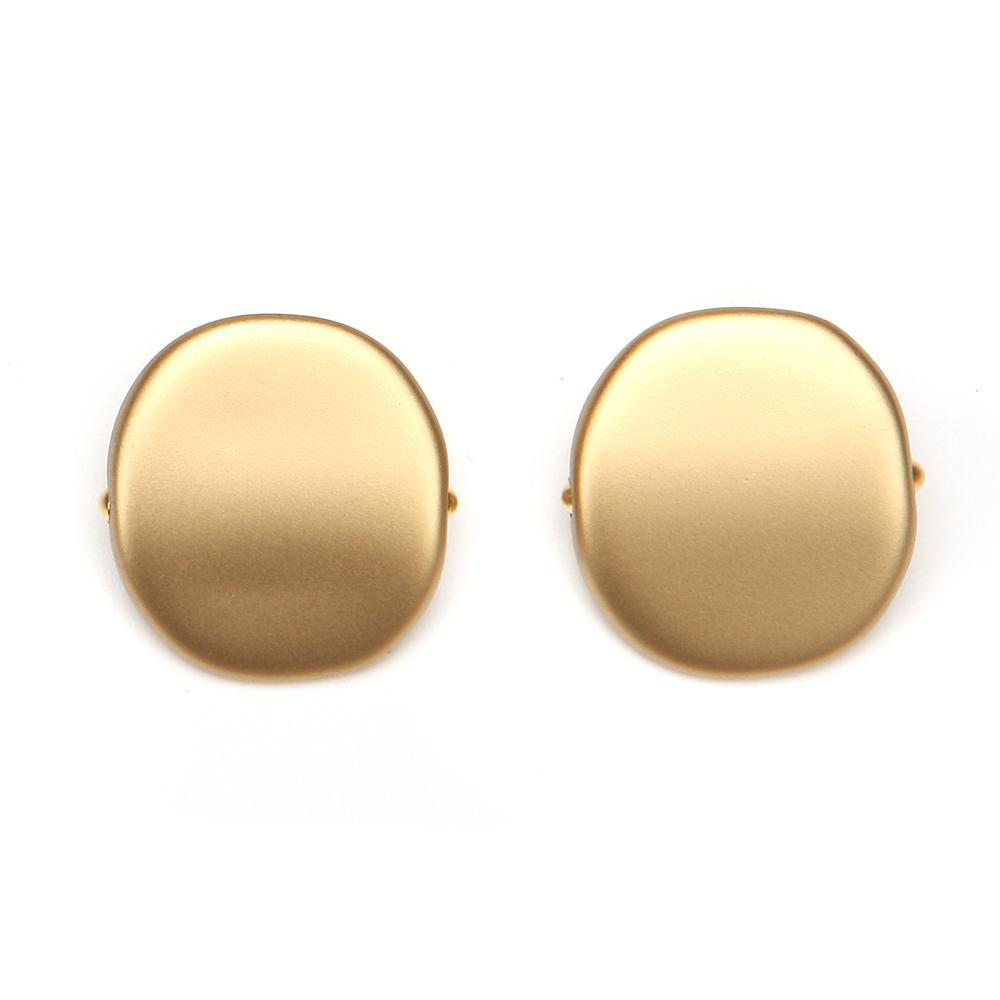 Alchemy Riverstone Resin Clip Earring Gold