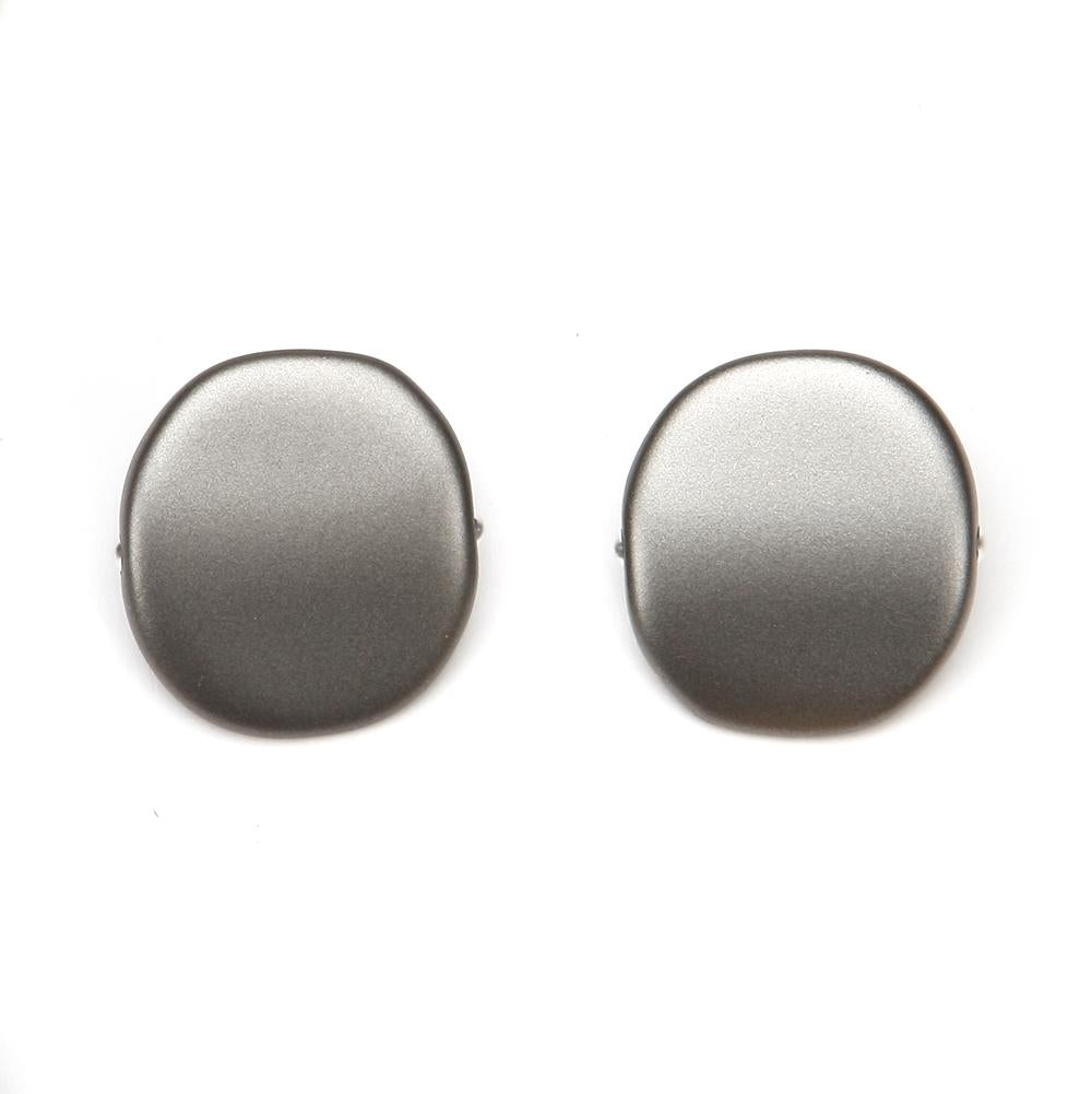 Alchemy Riverstone Resin Clip Earring Pewter