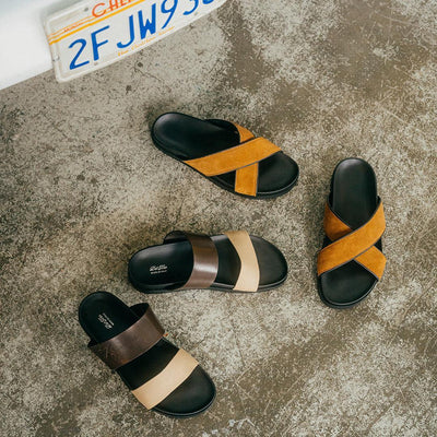 Men's Brown & Tan Cinturini Sandal