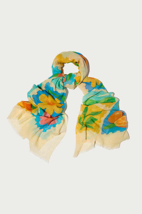 Fruit Stamp Printed Scarf