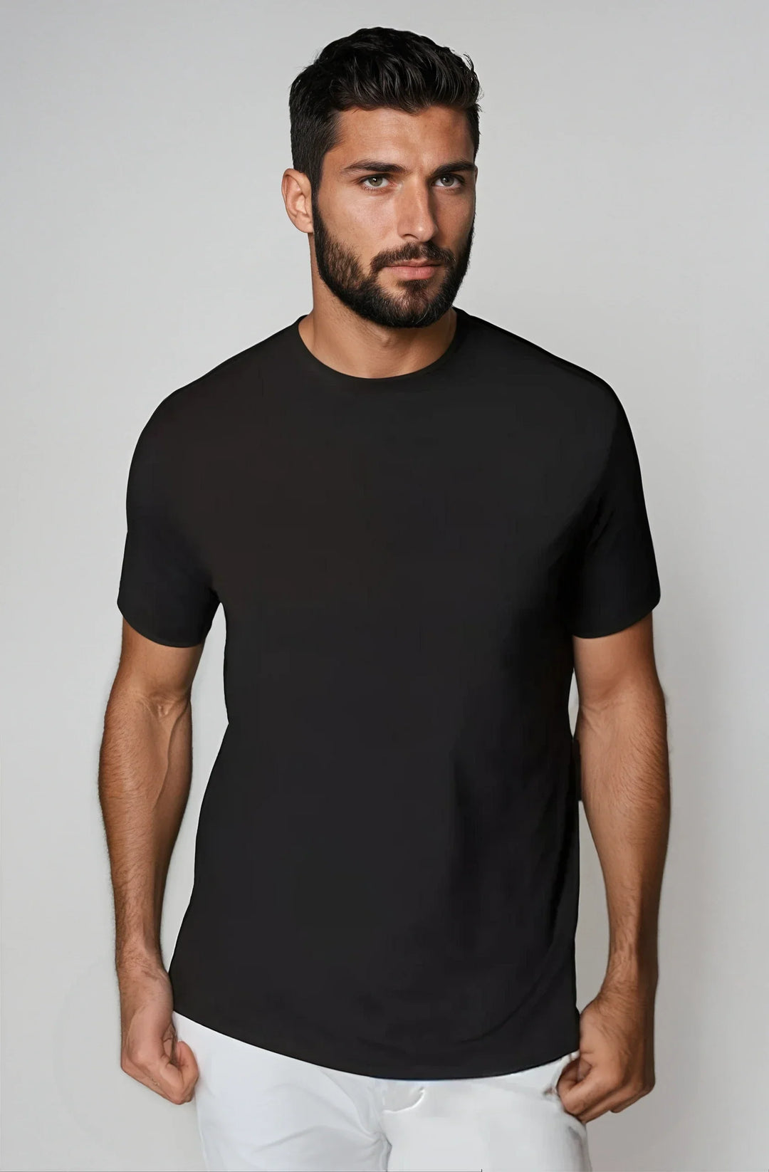 Buki + CINQO Crew Neck T-Shirt - Black-T-SHIRTS-BUKI-M-Black-Buki