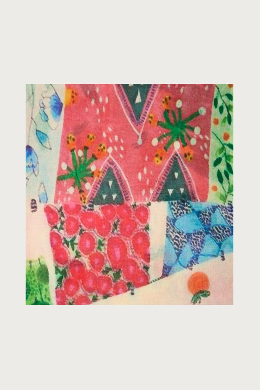 Patchwork Printed Scarf