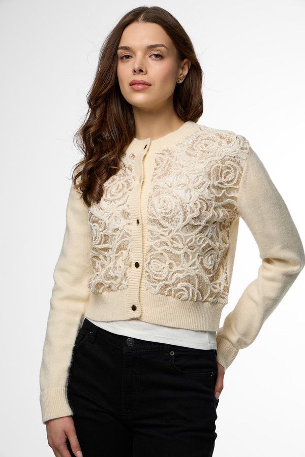 Floral Sketch Lace Cardigan