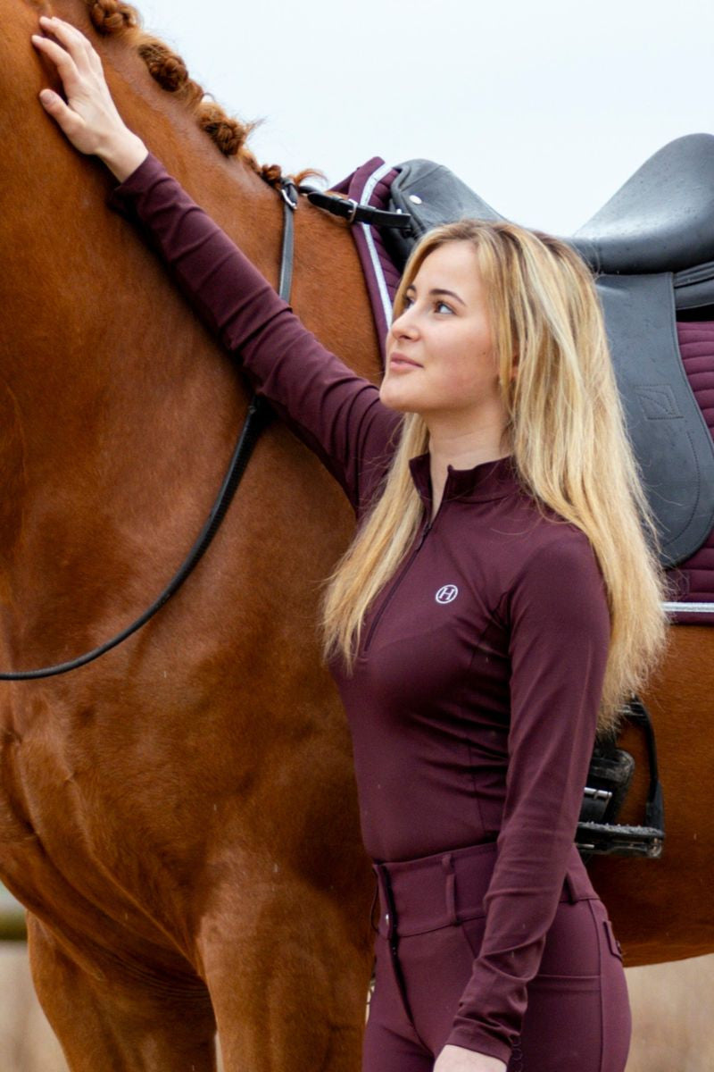 Tess - Long Sleeve Technical Riding Polo