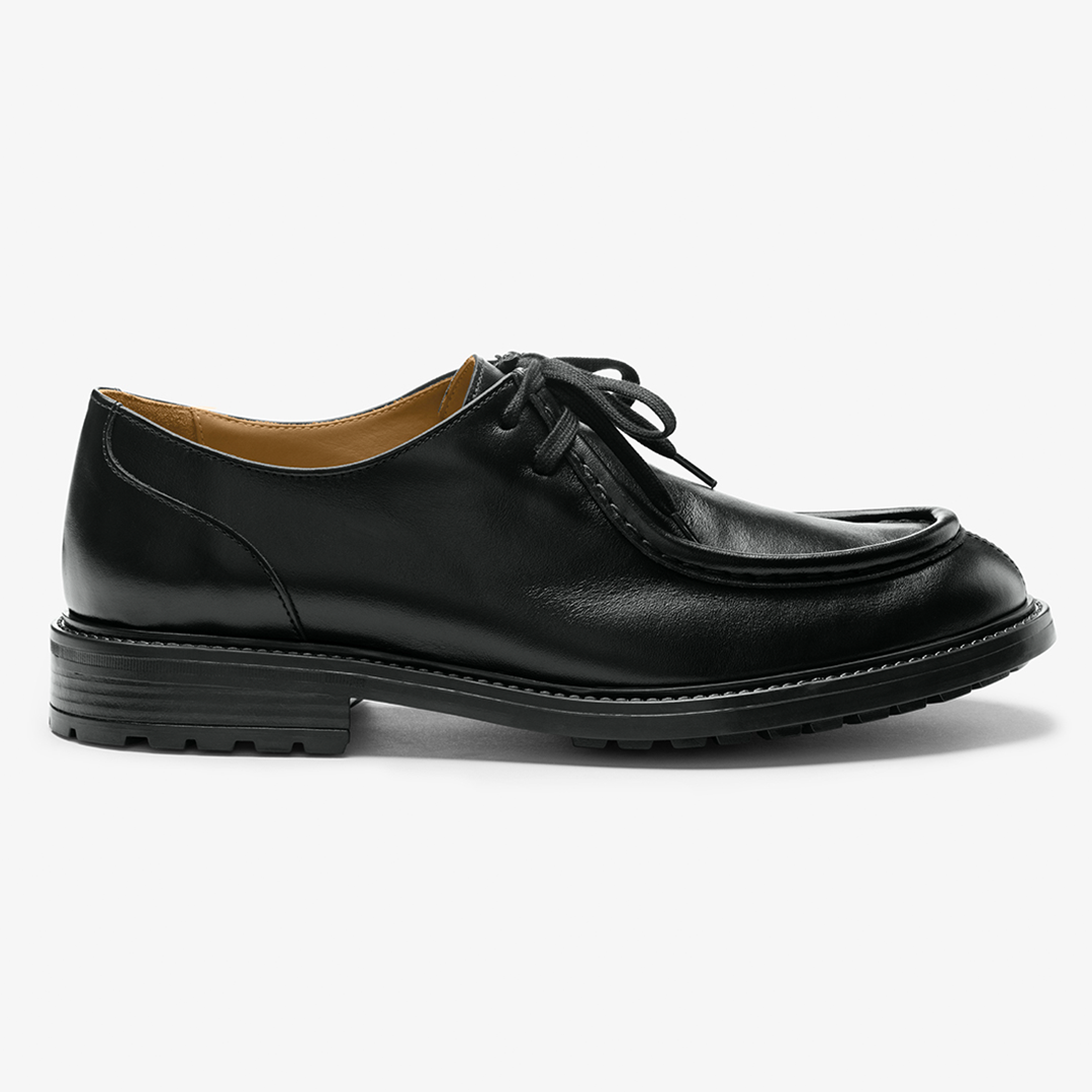 Men's Black Leather Tuscan Moc Boot