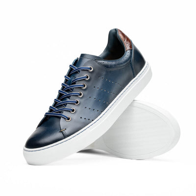 65-201-NVY RUSSO Burnished Italian Calfskin - Navy