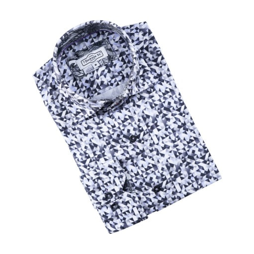 Grey Amore All Way Stretch Knit Abstract Print - 7 Downie St.®