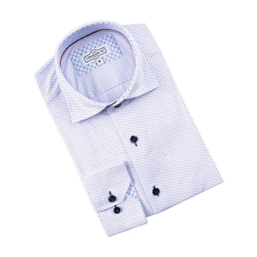 L. Blue Amore All Way Stretch Knit Light Blue With Mini Diamond Print - 7 Downie St.®