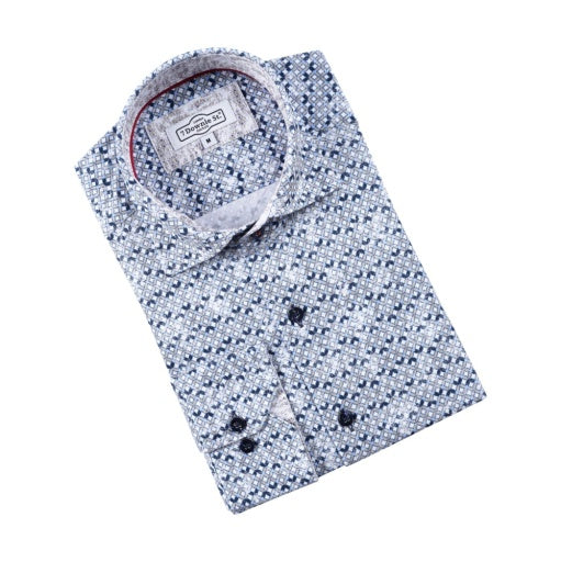 Beige Amore All Way Stretch Knit Abstract Print - 7 Downie St.®