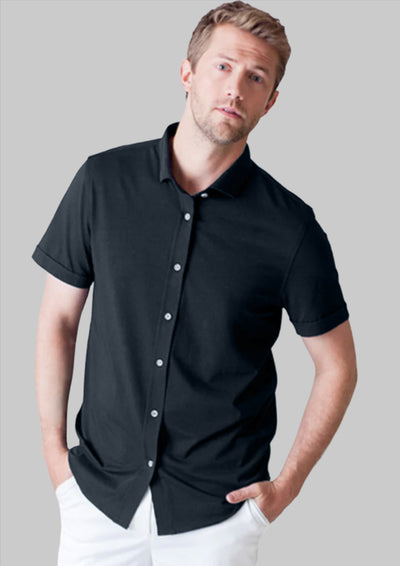 Single Shot SS Shirt, black-Short Sleeve Shirts-Buki