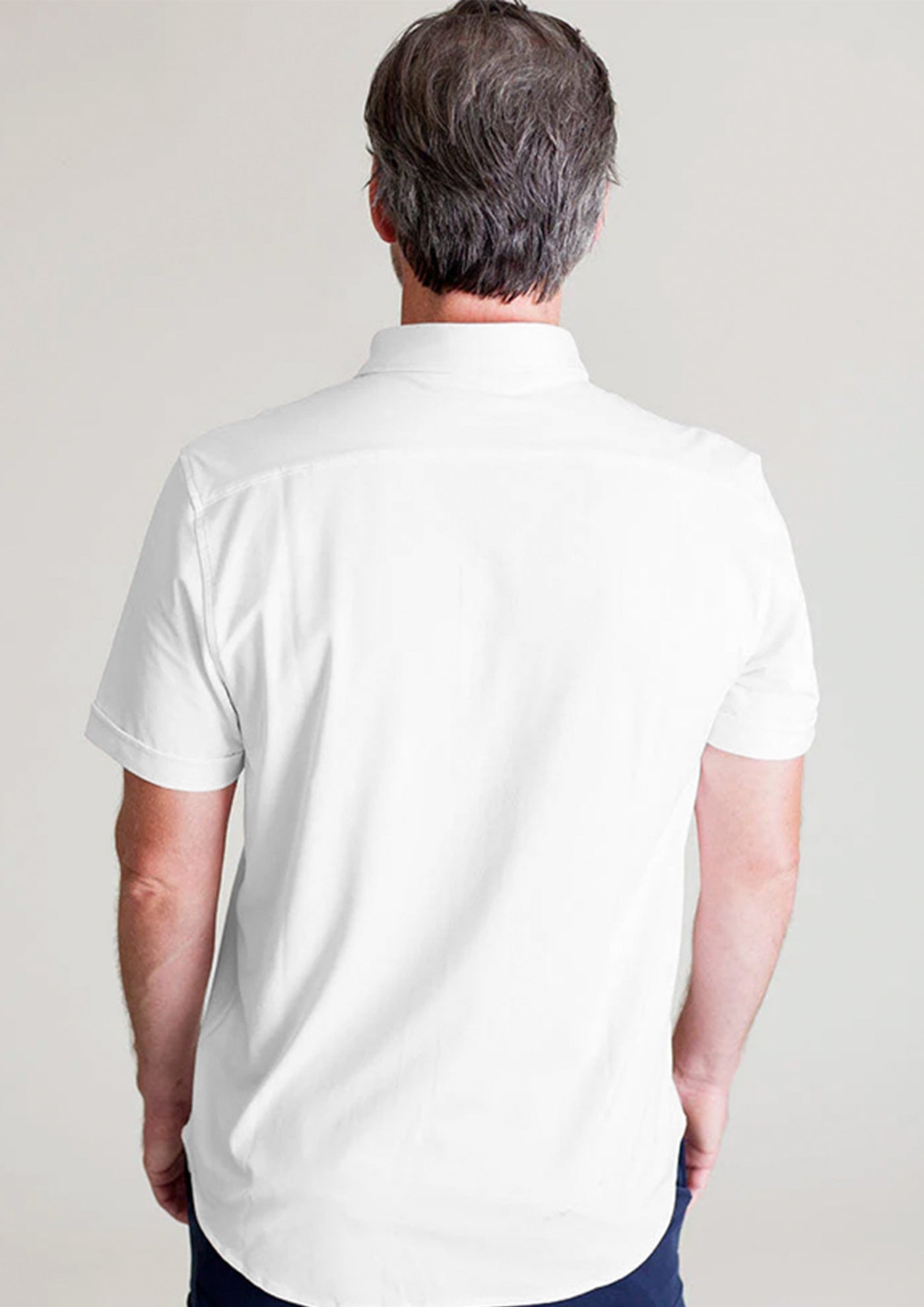 Single Shot SS Shirt, white, back-Short Sleeve Shirts-Buki