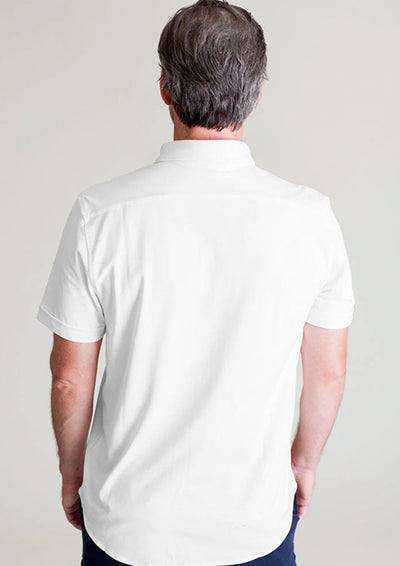 Single Shot SS Shirt, white, back-Short Sleeve Shirts-Buki