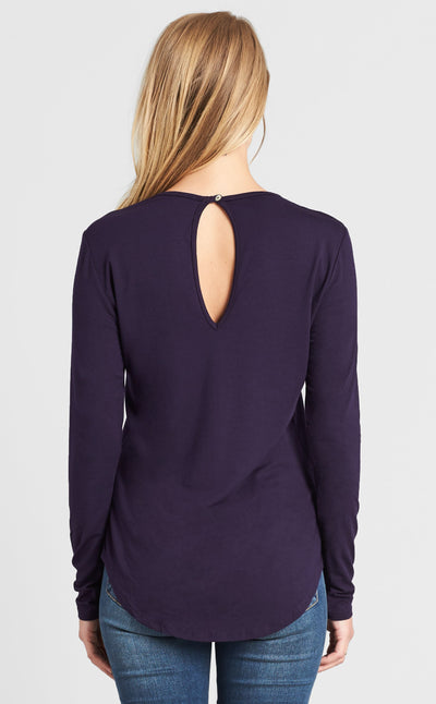 Long Sleeve Keyhole Top