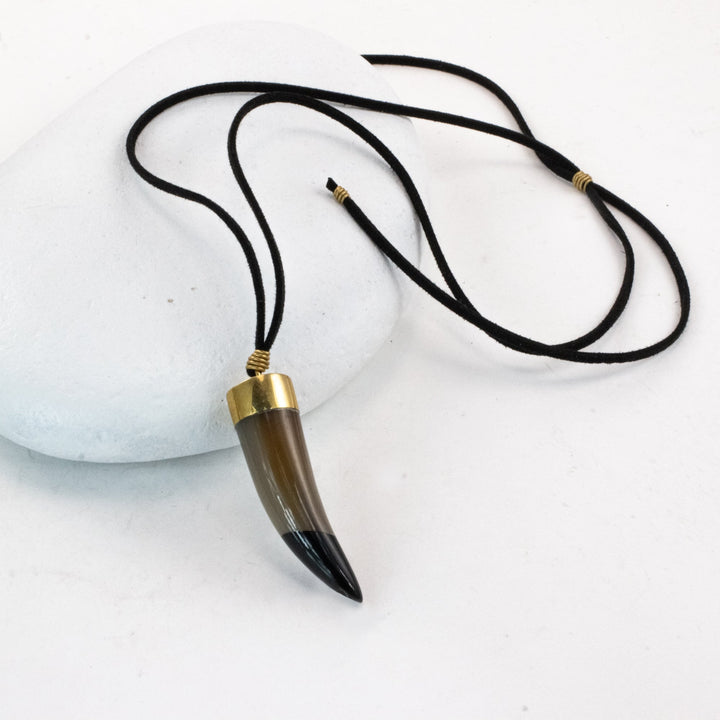 Talisman Horn Necklace - Natural