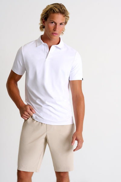 62213-47-000 - Textured Jersey Polo S / 000 White