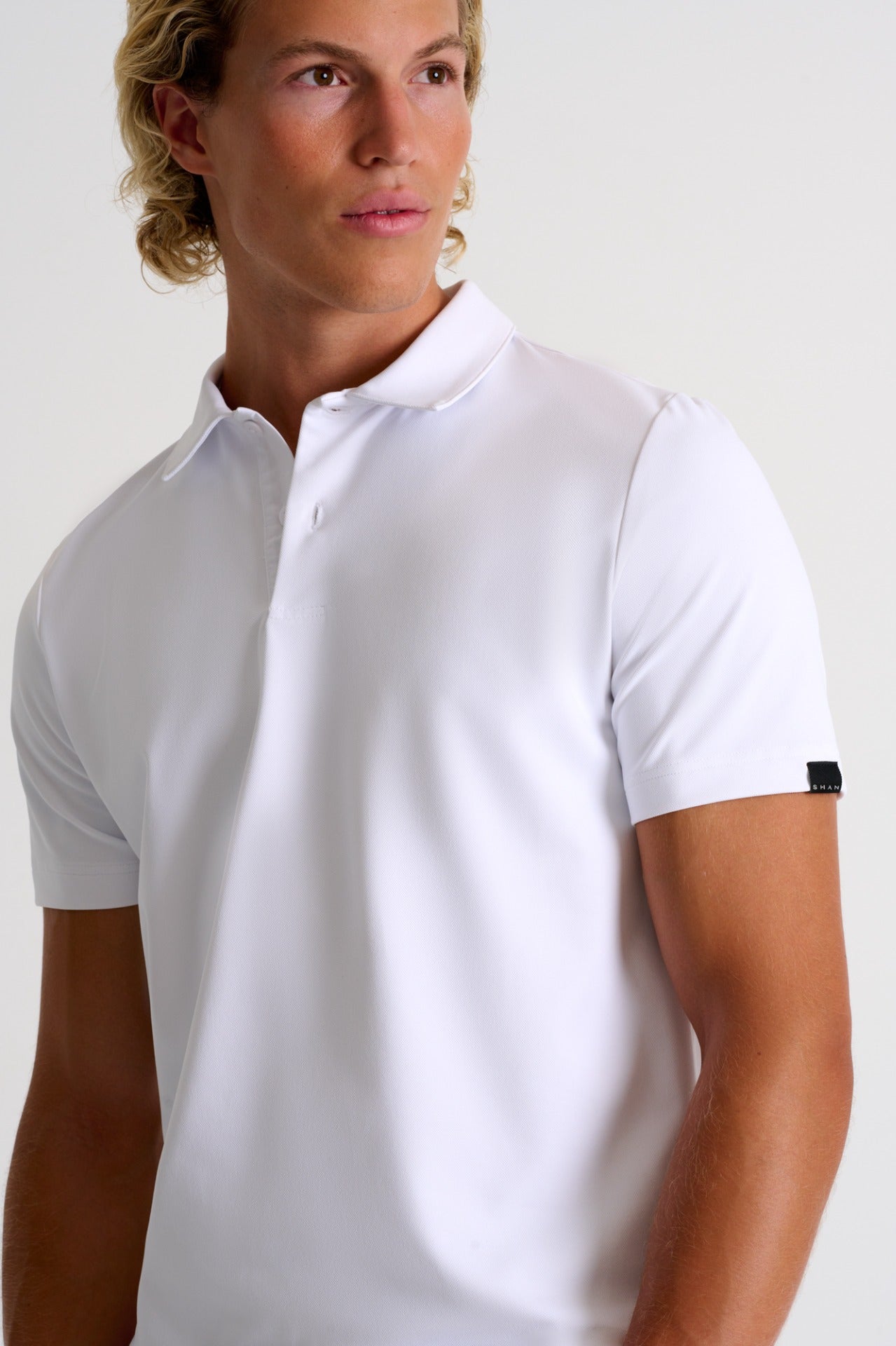 62213-47-000 - Textured Jersey Polo S / 000 White