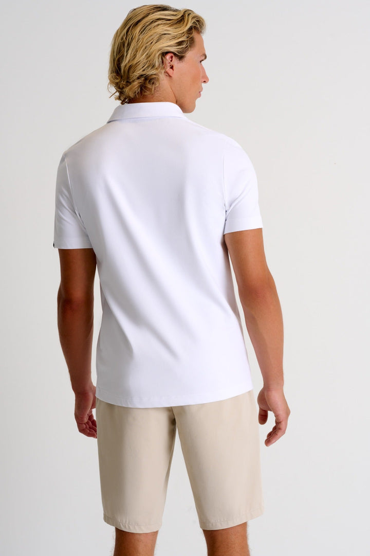 62213-47-000 - Textured Jersey Polo S / 000 White