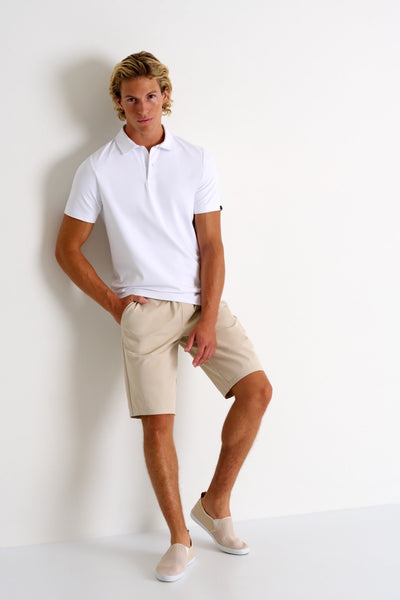 62213-47-000 - Textured Jersey Polo S / 000 White