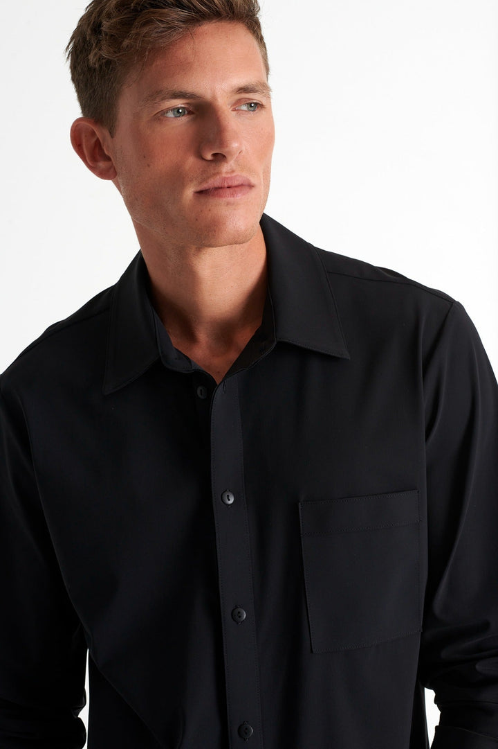 62265-50-800 - Extensible Lycra Jersey Shirt S / 800 Black