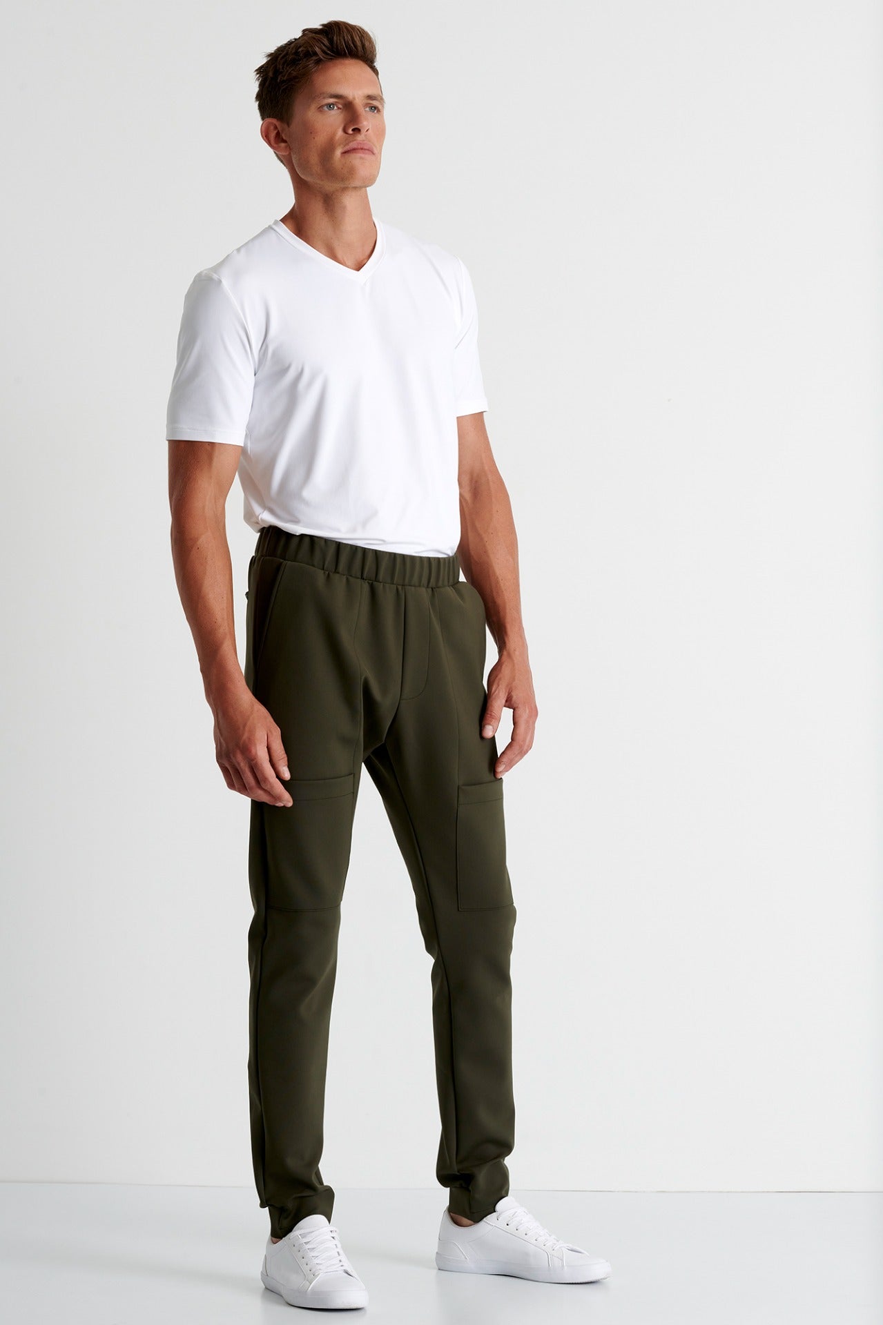 62267-43-600 - Modern 3D Jersey Cargo Pants S / 600 Khaki