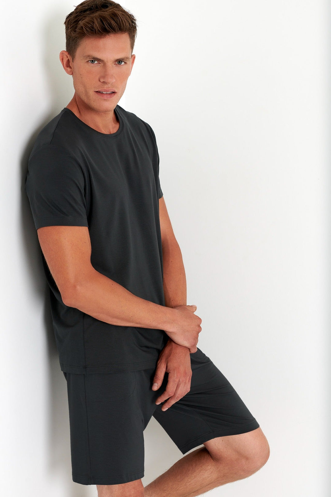 62294-81-170 - Soft Round Neck T-Shirt S / 170 Titanium