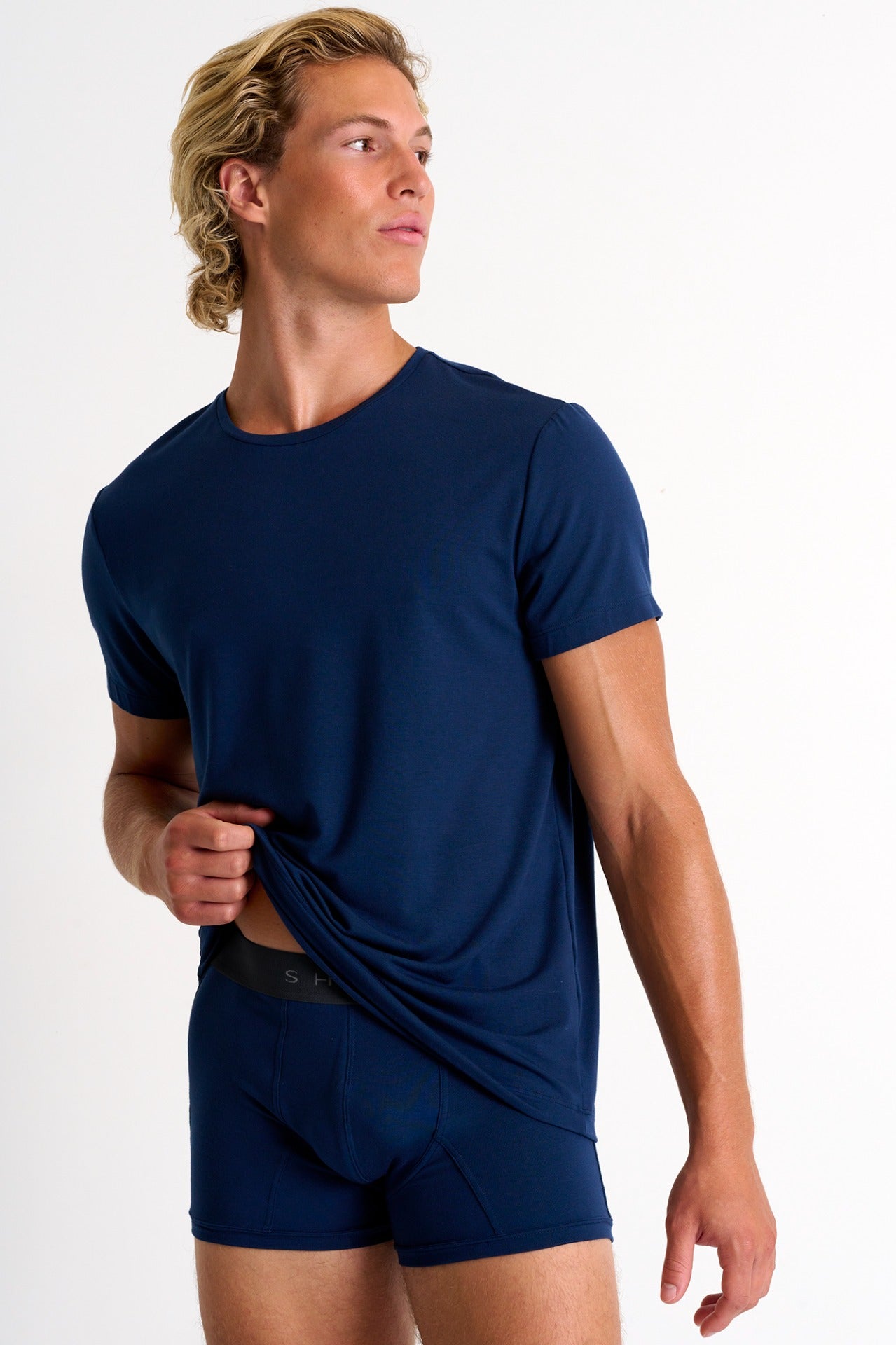 62294-81-500 - Soft Round Neck T-Shirt S / 500 Navy