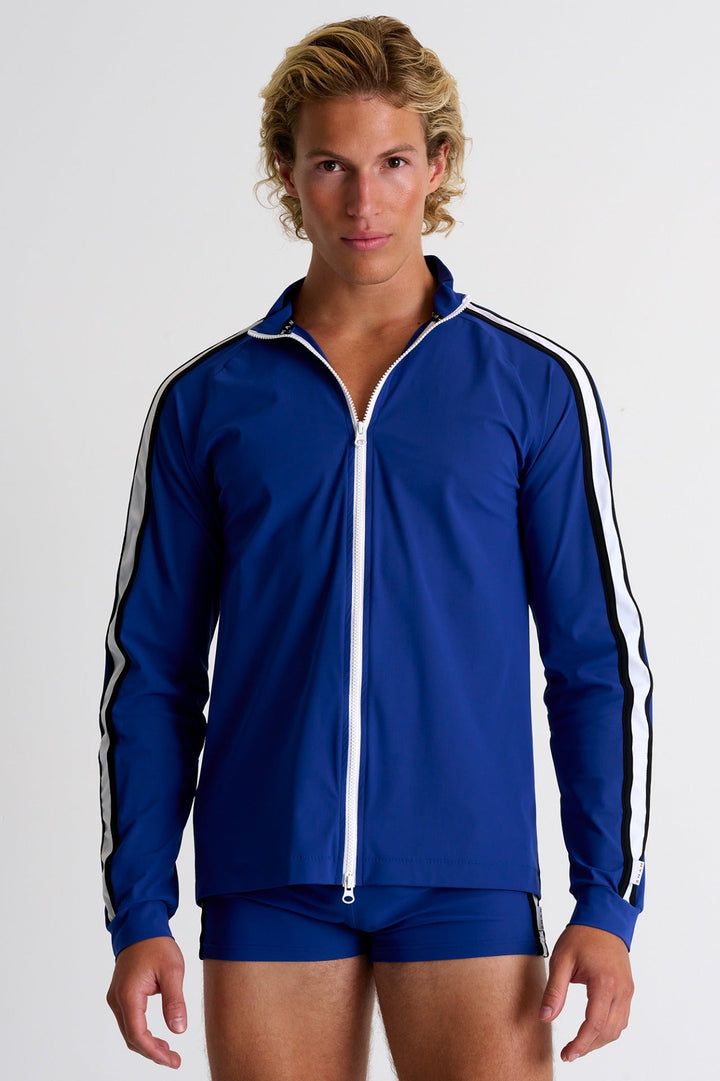 62305-85-541 - Long Sleeve Rash Guard S / 541 Indigo &amp; White