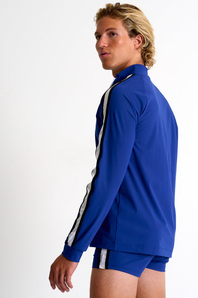 62305-85-541 - Long Sleeve Rash Guard S / 541 Indigo & White