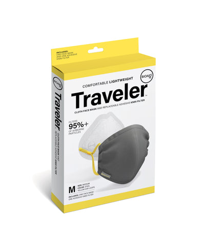 Traveler Mask + Replaceable Adhesive KN95 Filter - Medium