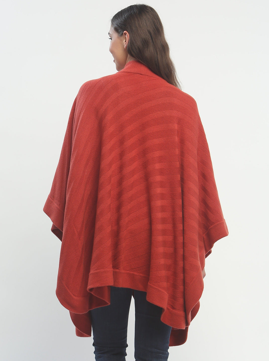 Embossed Bias Striped Oversized Wrap